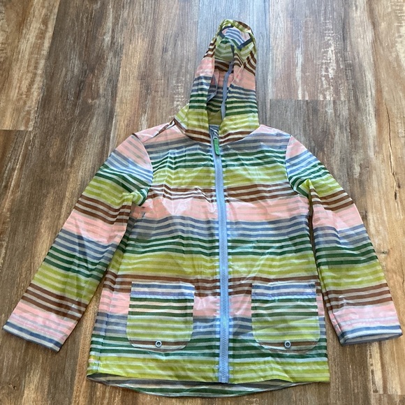 Cat & Jack Other - Cat & Jack Striped Kids Raincoat with Hood